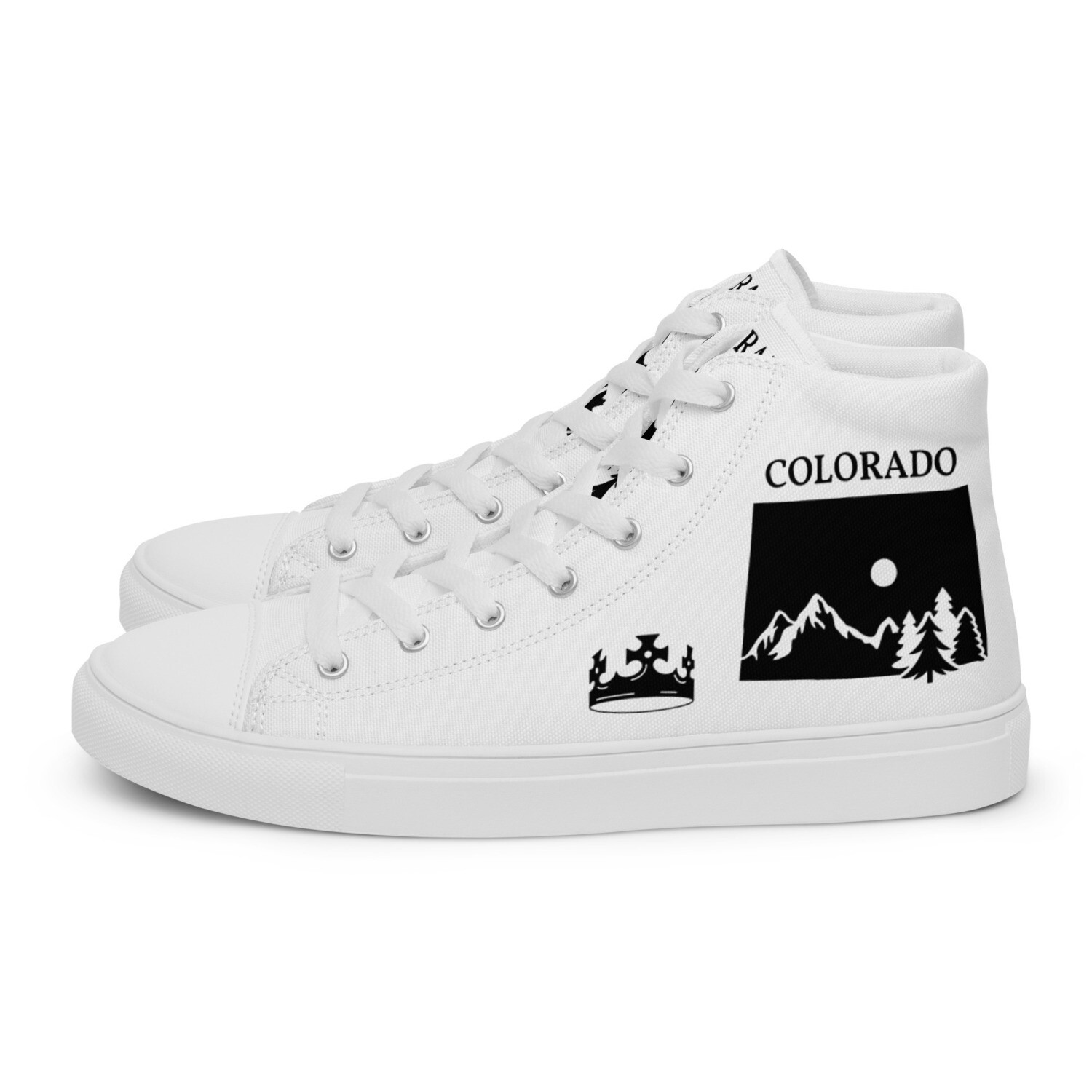 COLORADO-Men’s high top canvas shoes, Size: 5