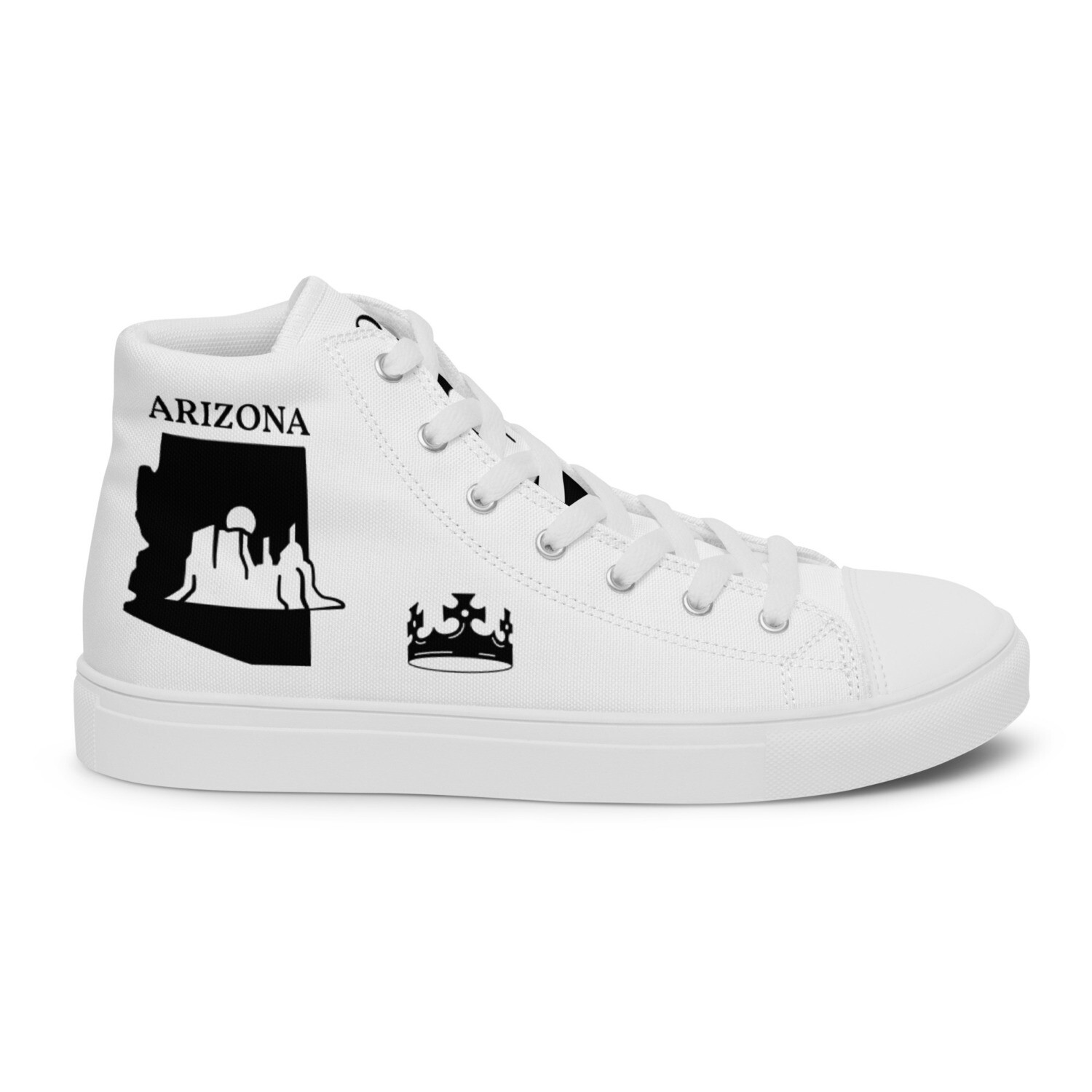 ARIZONA-Men’s high top canvas shoes, Size: 5