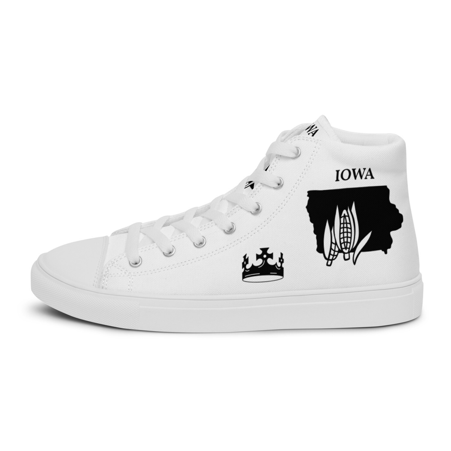 IOWA-Men’s high top canvas shoes, Size: 5