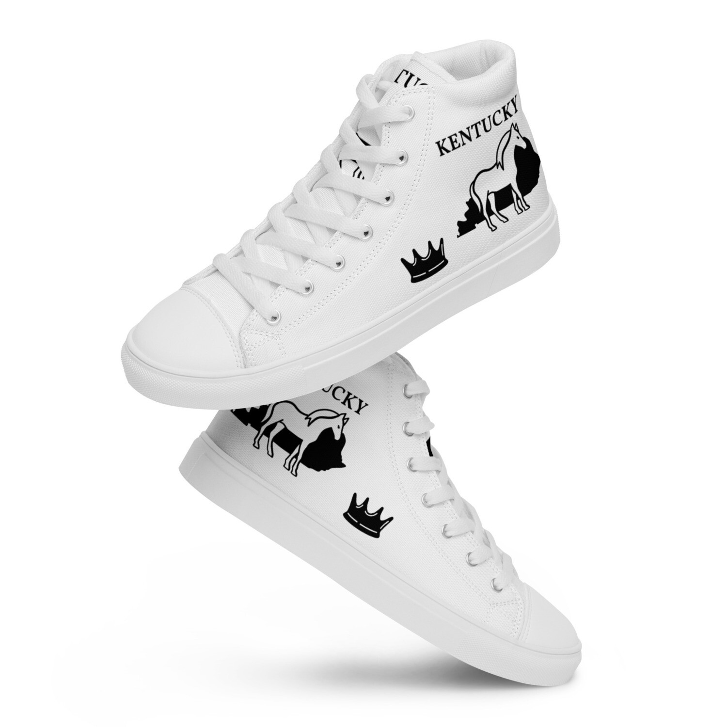 KENTUCKY-Women’s high top canvas shoes, Size: 5