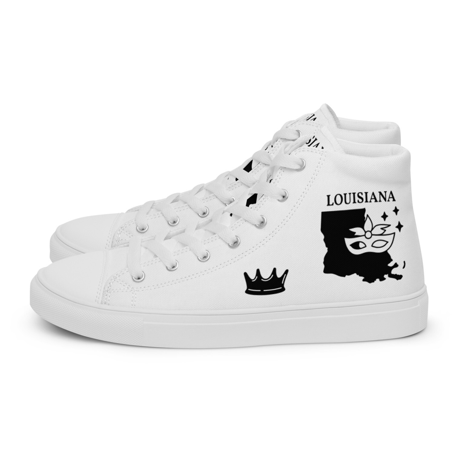 LOUISIANA-Women’s high top canvas shoes, Size: 5