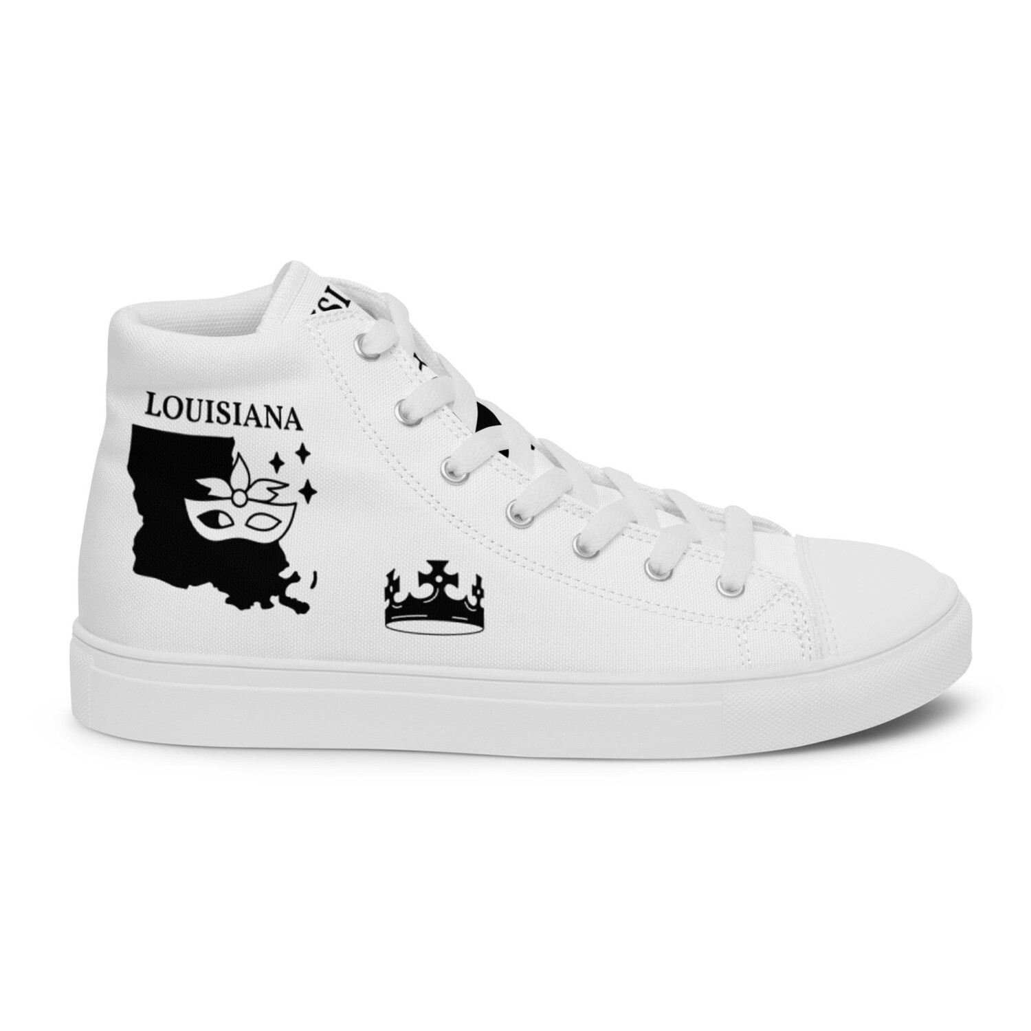 LOUISIANA-Men’s high top canvas shoes, Size: 5