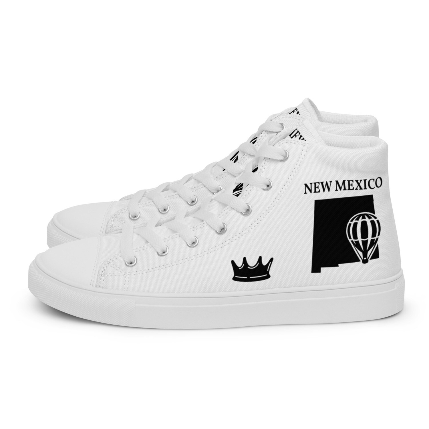 NEW MEXICO-Women’s high top canvas shoes, Size: 5