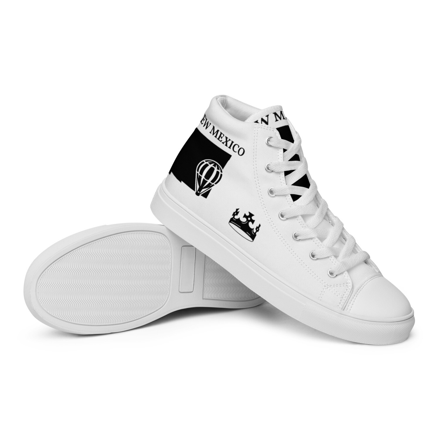 NEW MEXICO-Men’s high top canvas shoes, Size: 5