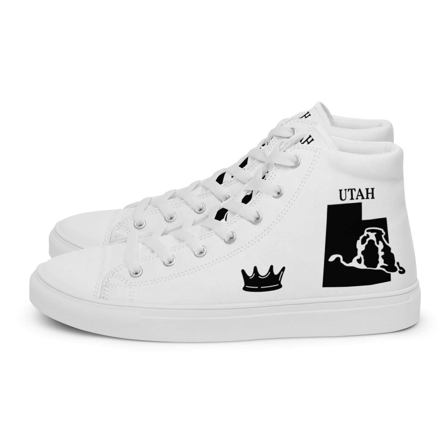 UTAH-Women’s high top canvas shoes, Size: 5