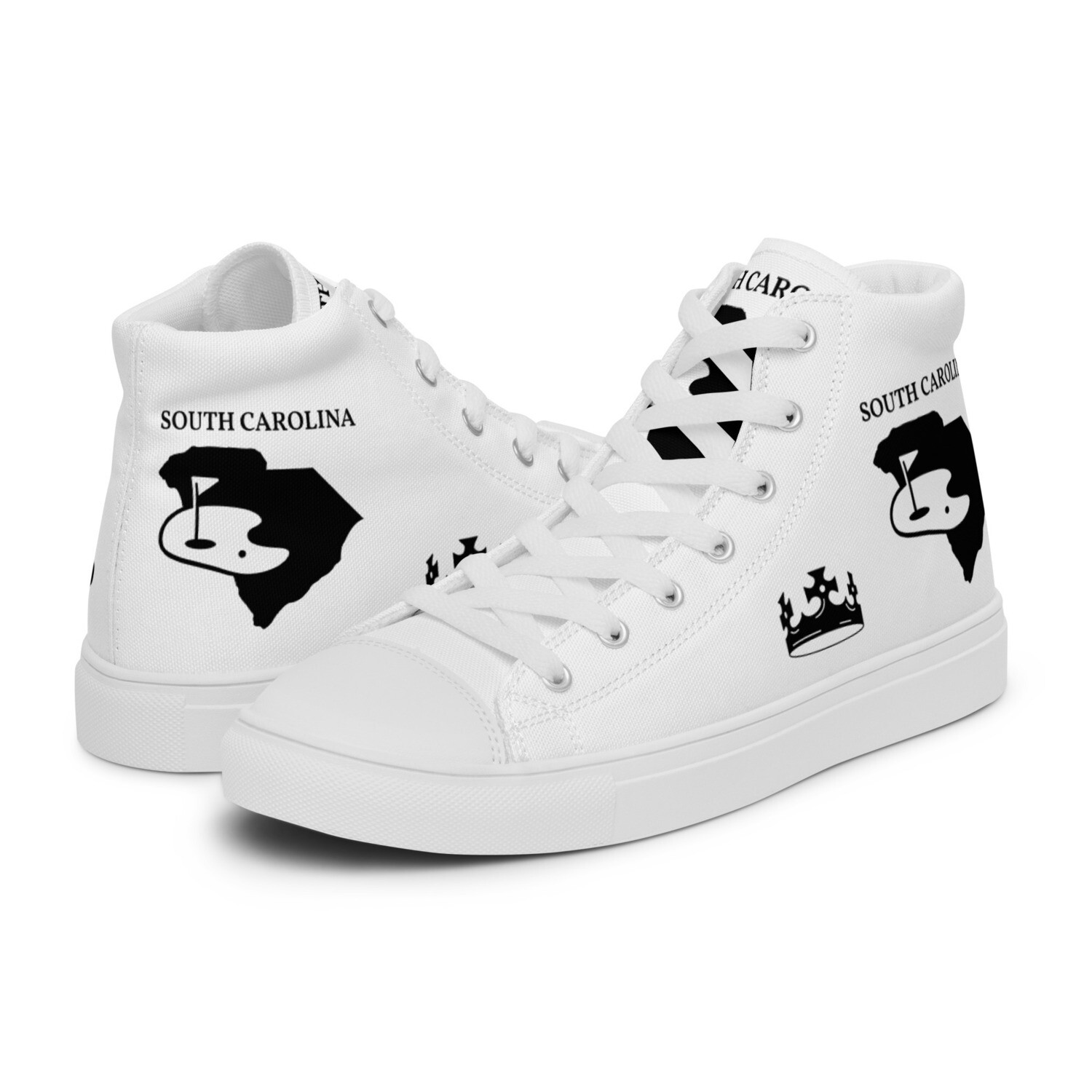 SOUTH CAROLINA-Men’s high top canvas shoes, Size: 5