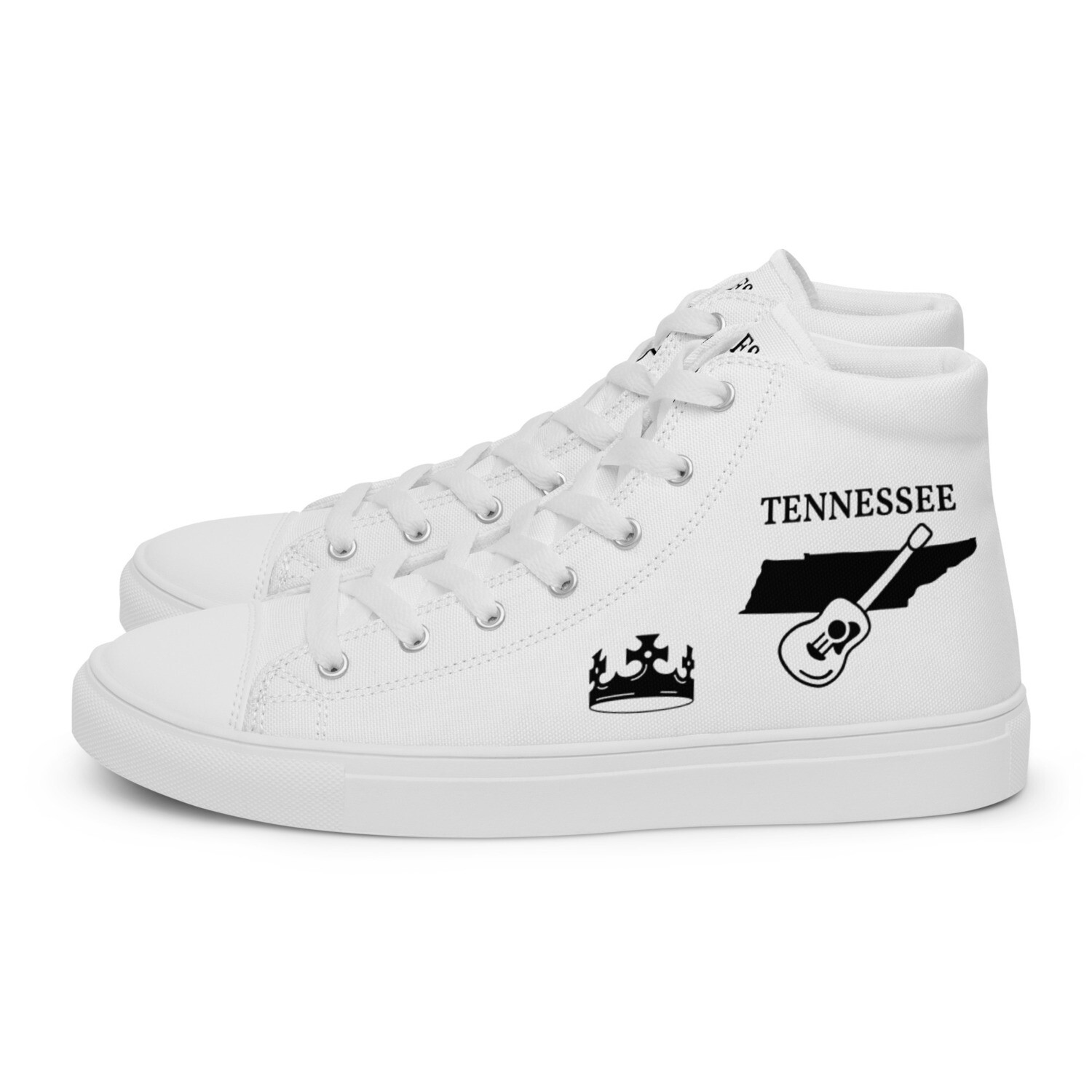 TENNESSEE-Men’s high top canvas shoes, Size: 5