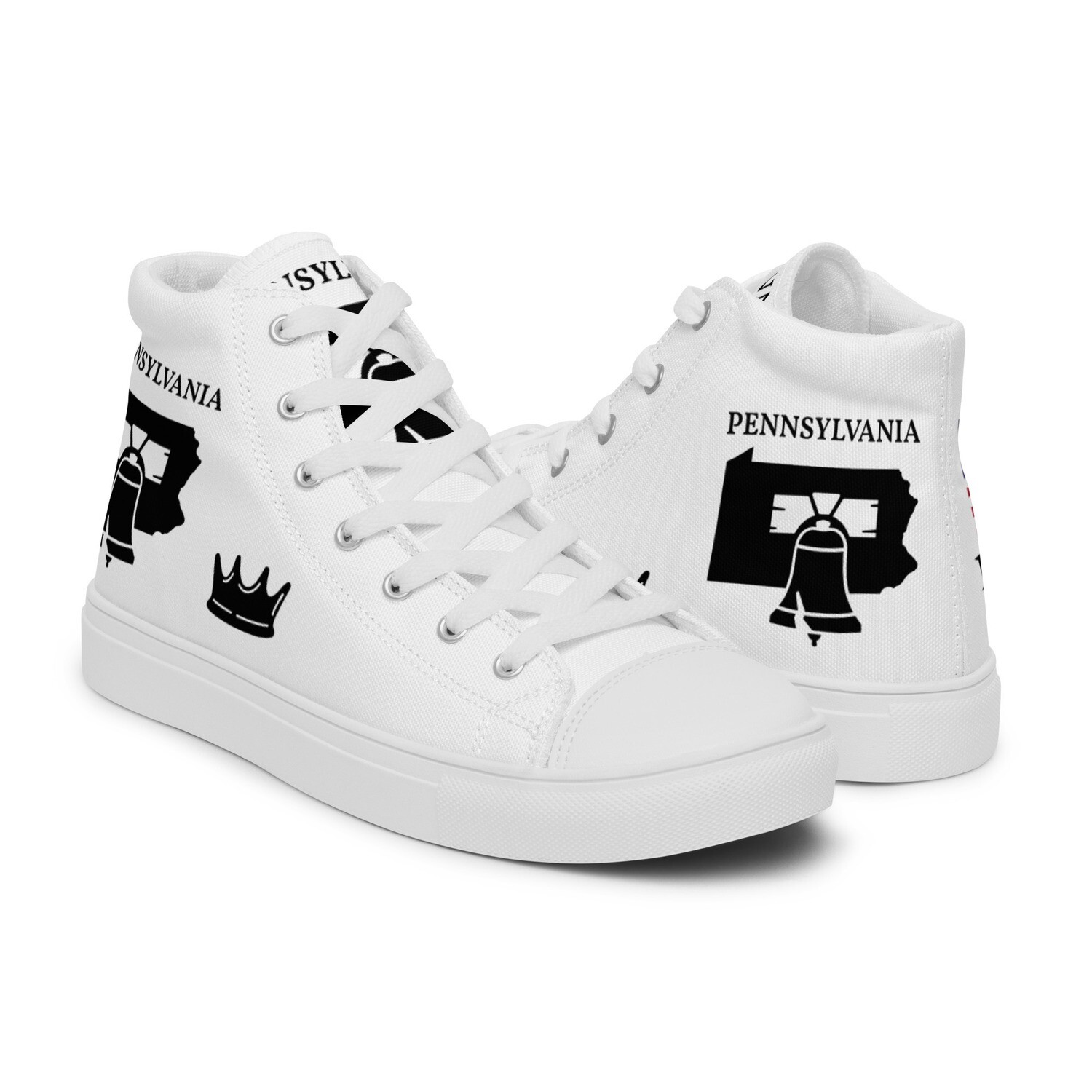 PENNSYLVANIA-Women’s high top canvas shoes, Size: 5