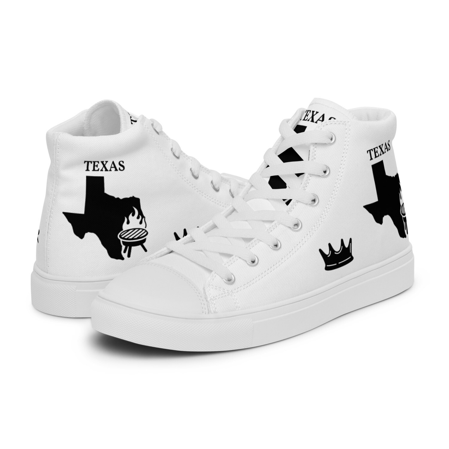 TEXAS-Women’s high top canvas shoes, Size: 5