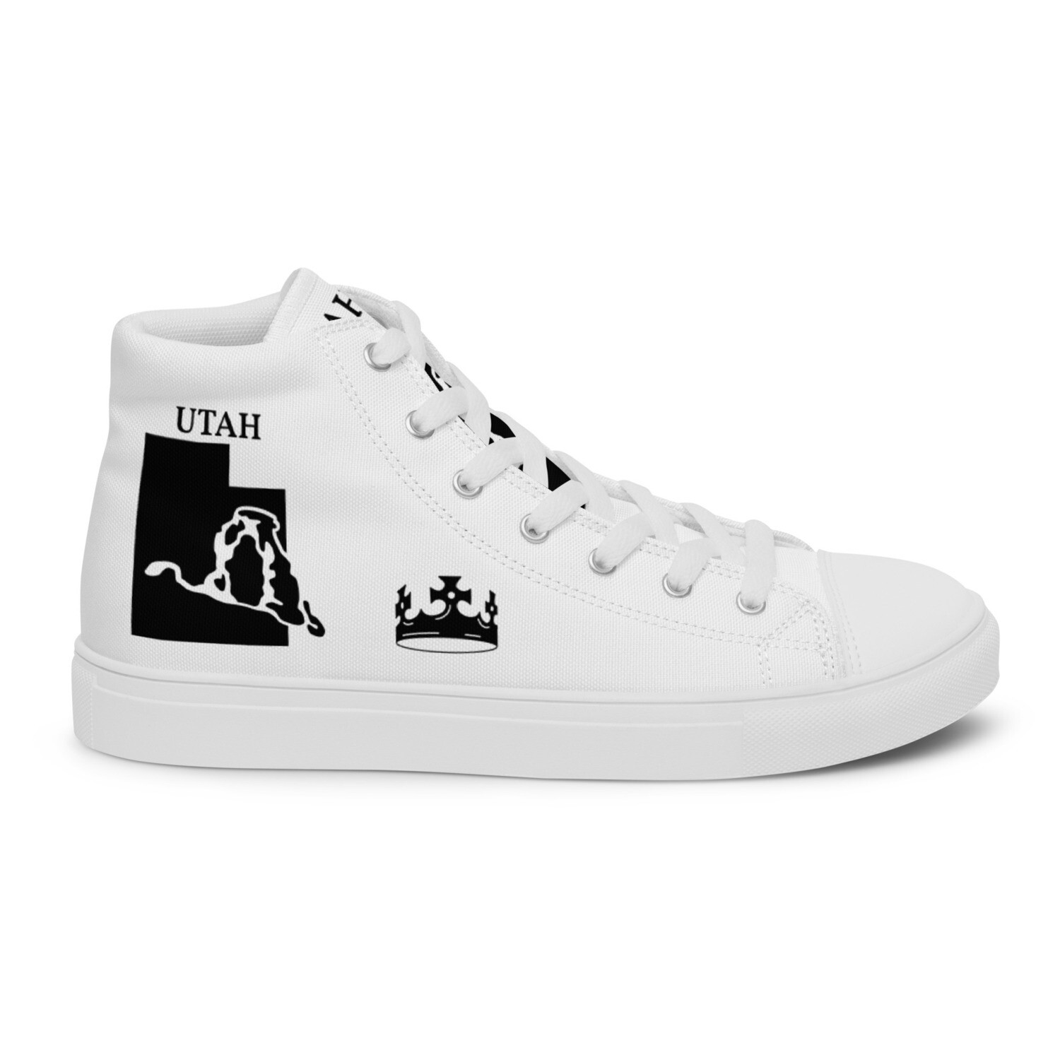 UTAH-Men’s high top canvas shoes, Size: 5