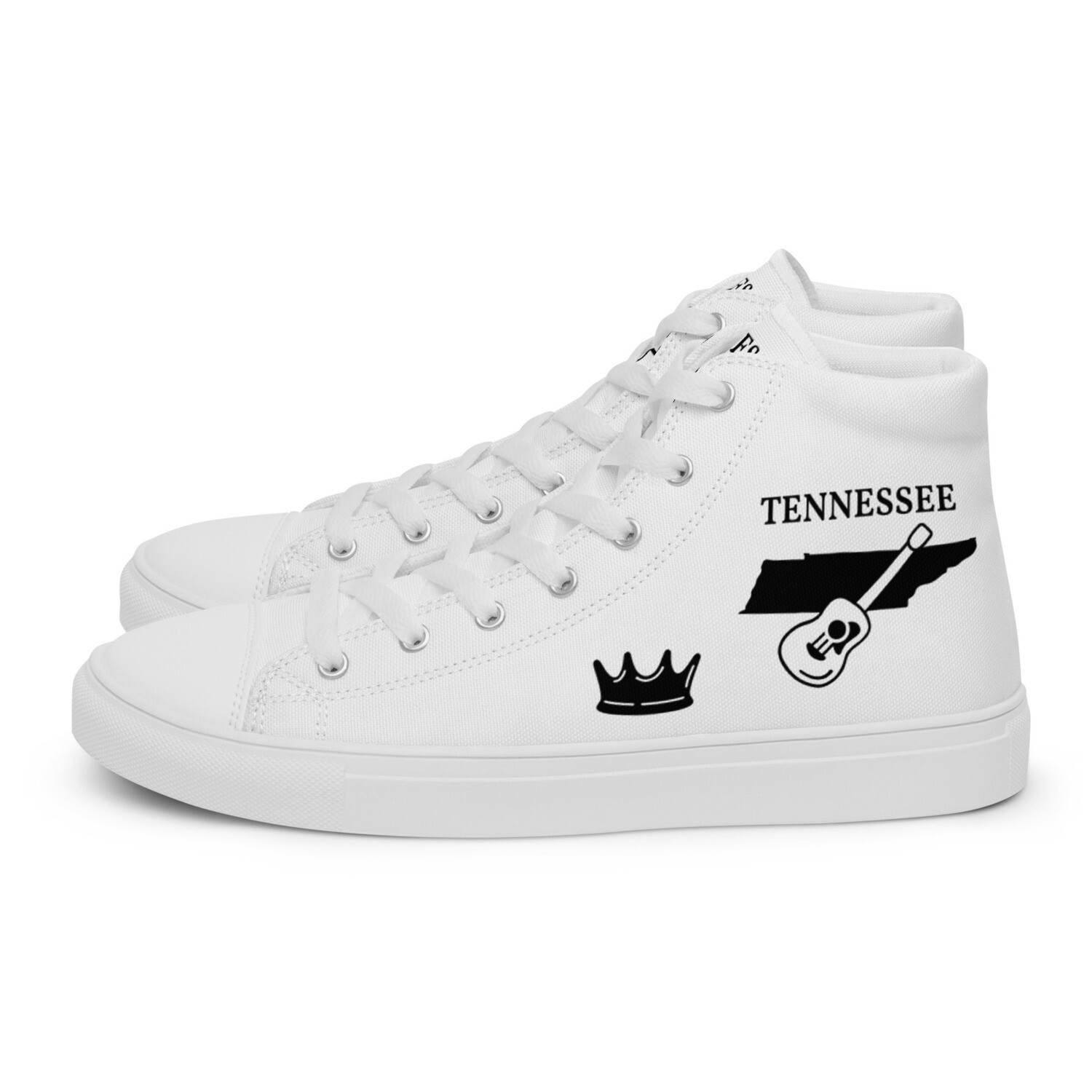 TENNESSEE-Women’s high top canvas shoes, Size: 5