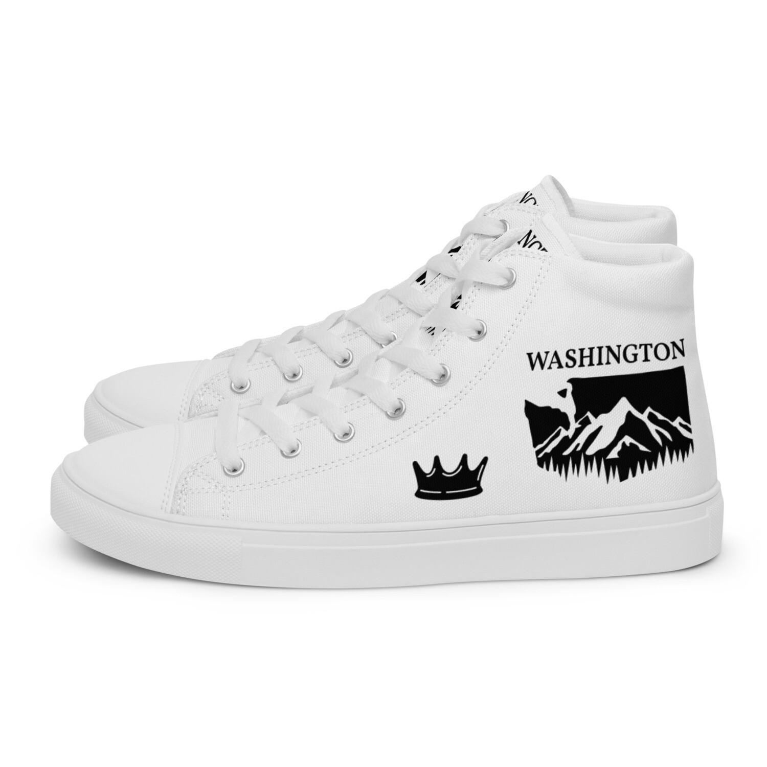 WASHINGTON-Women’s high top canvas shoes, Size: 5