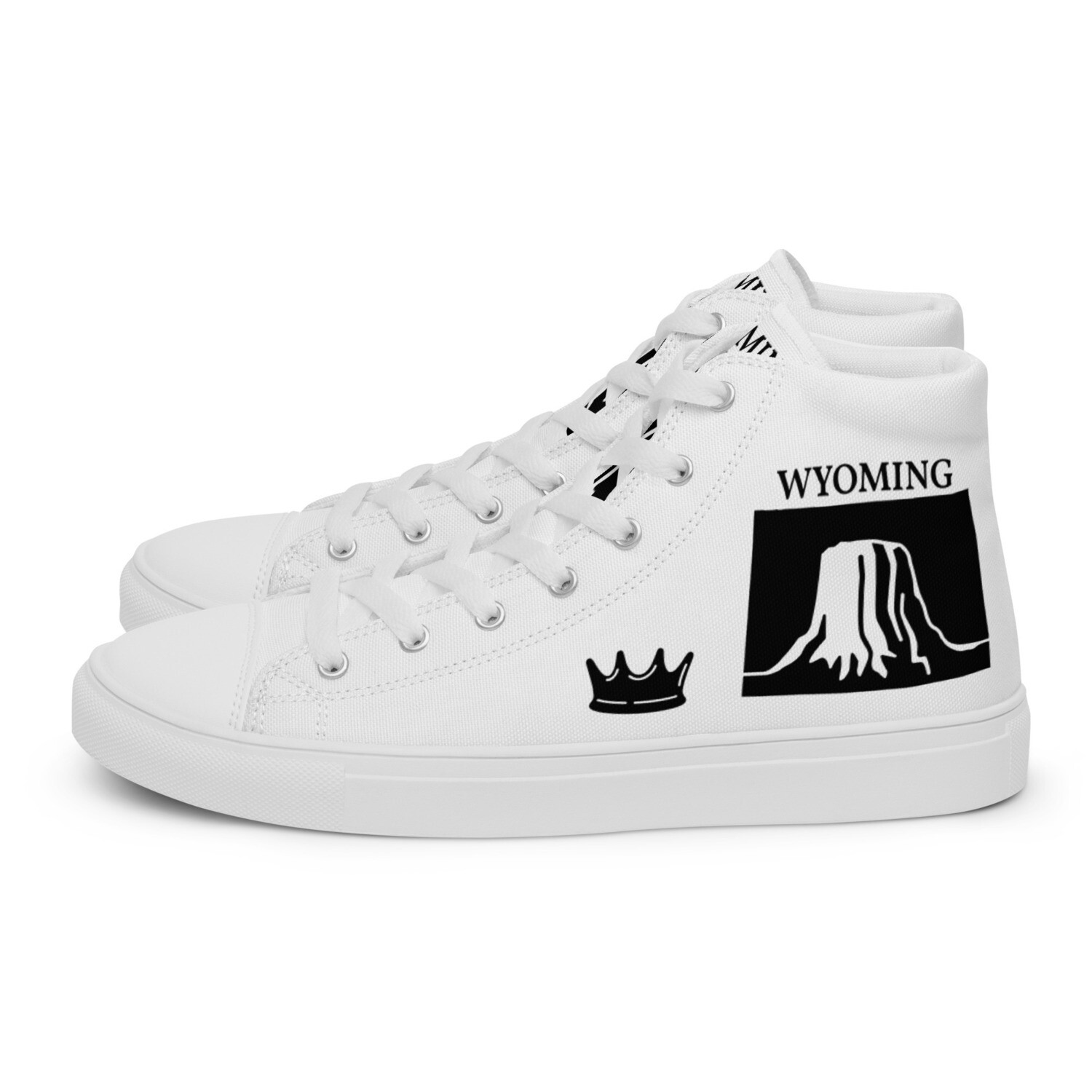 WYOMING-Women’s high top canvas shoes, Size: 5