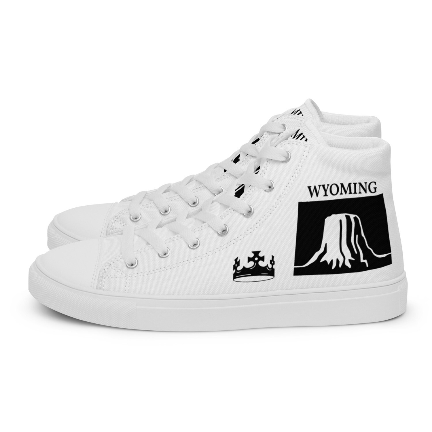 WYOMING-Men’s high top canvas shoes, Size: 5