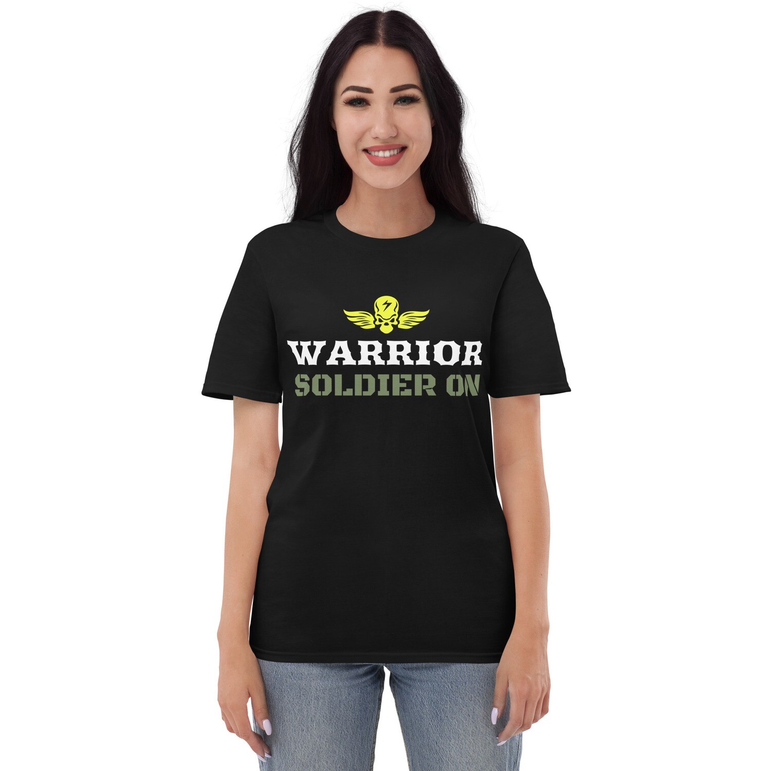 SOLDIER ON-Short-Sleeve T-Shirt, Color: Black, Size: S