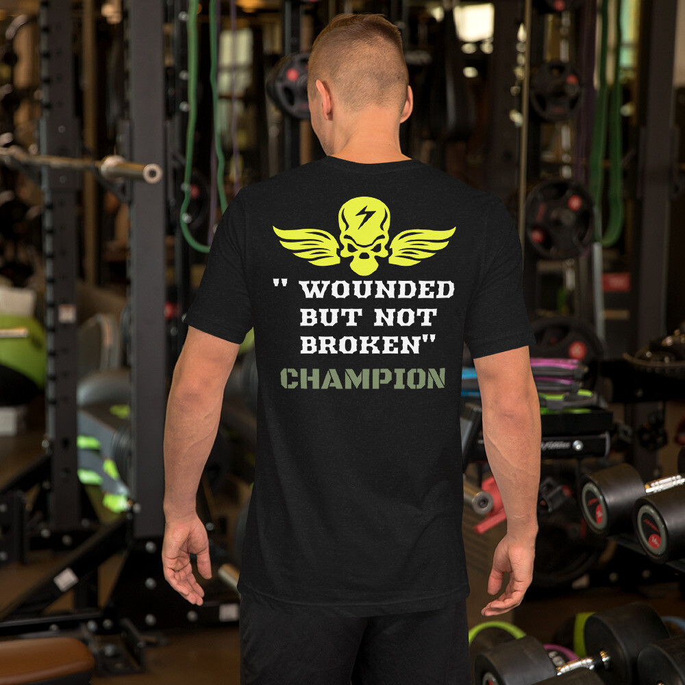 SOLDIER ON-Unisex t-shirt, Color: Black Heather, Size: S