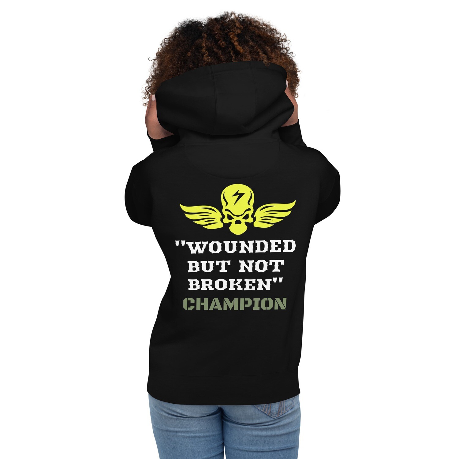 SOLDIER ON-Unisex Hoodie, Color: Black, Size: S