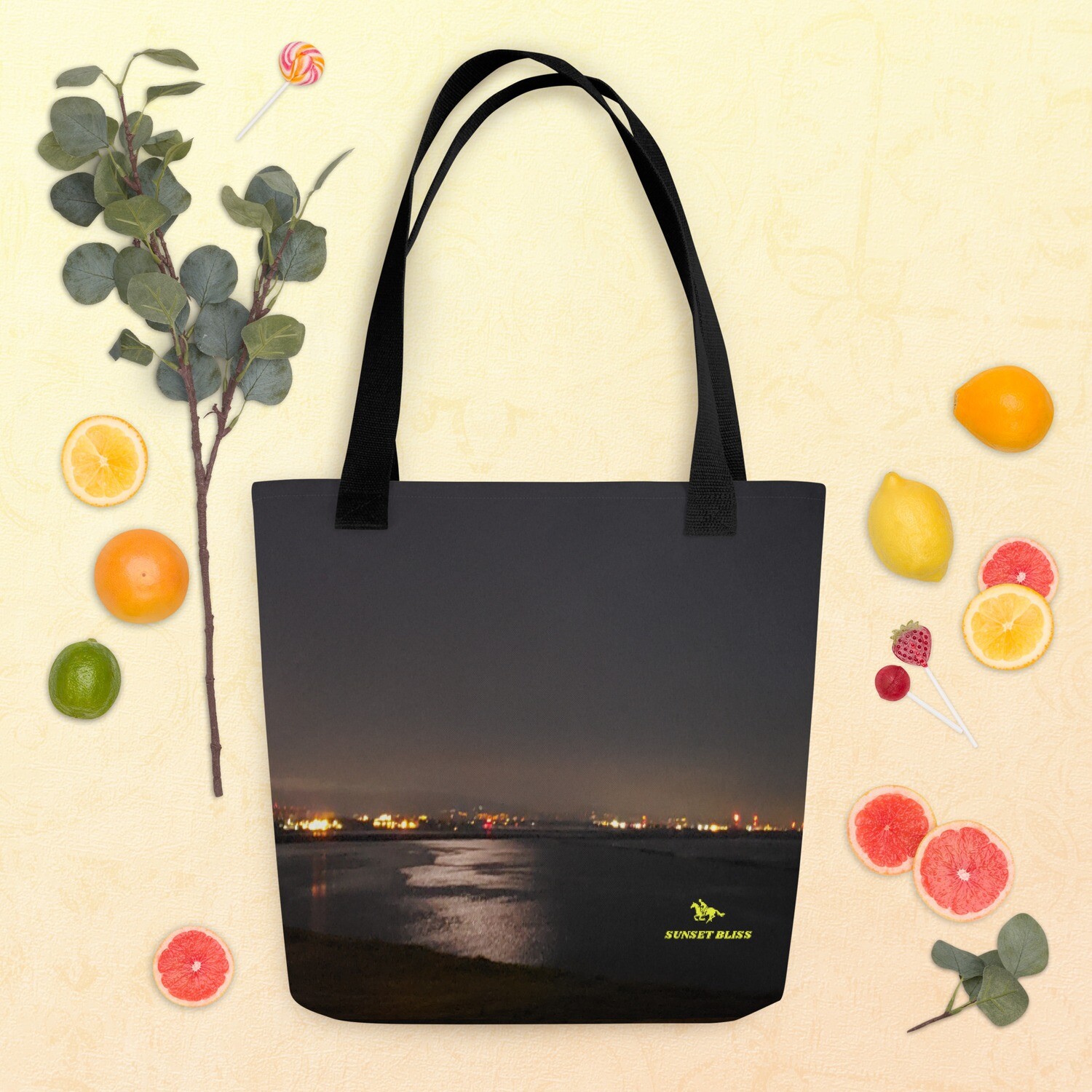 MIDNIGHT BLISS-Tote bag, Color: Black