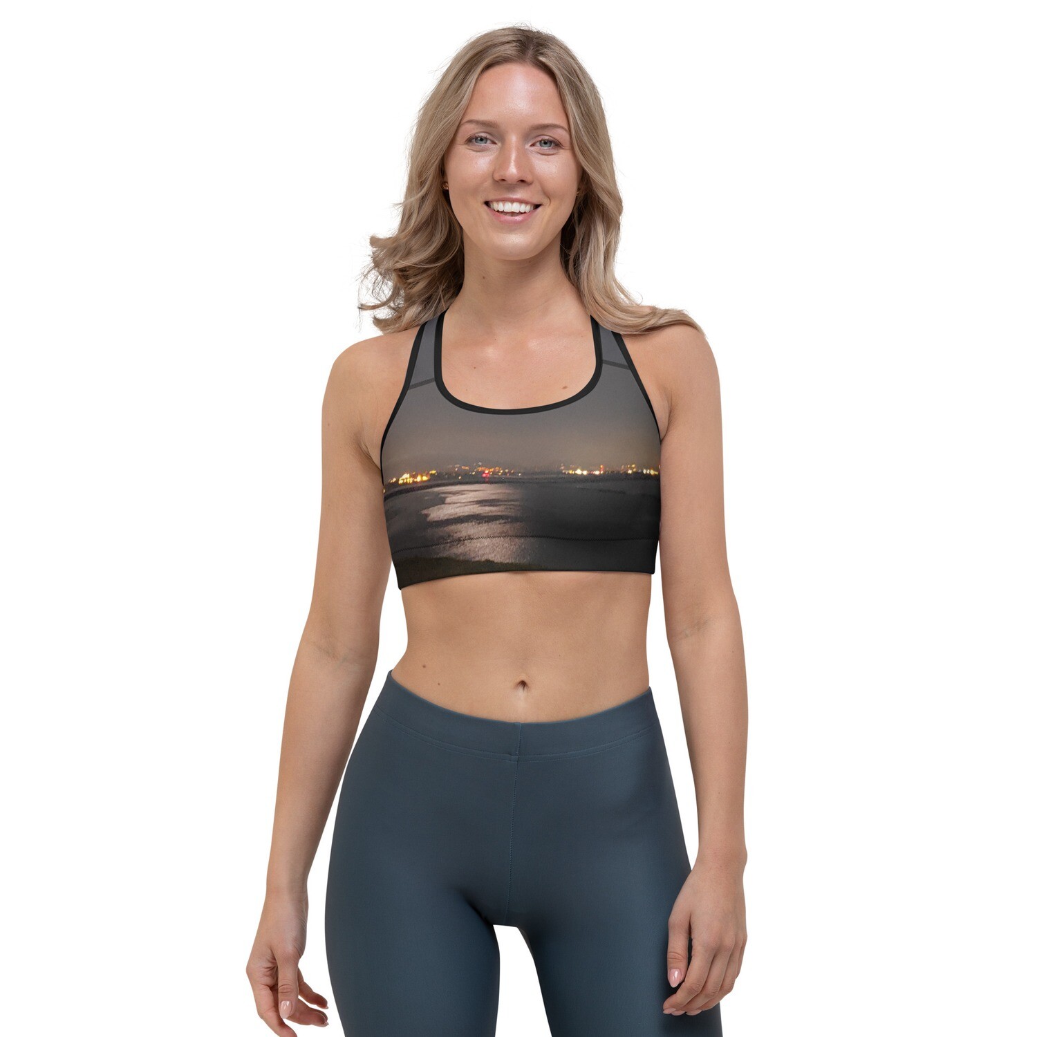 MIDNIGHT BLISS-Sports bra, Color: Black, Size: XS