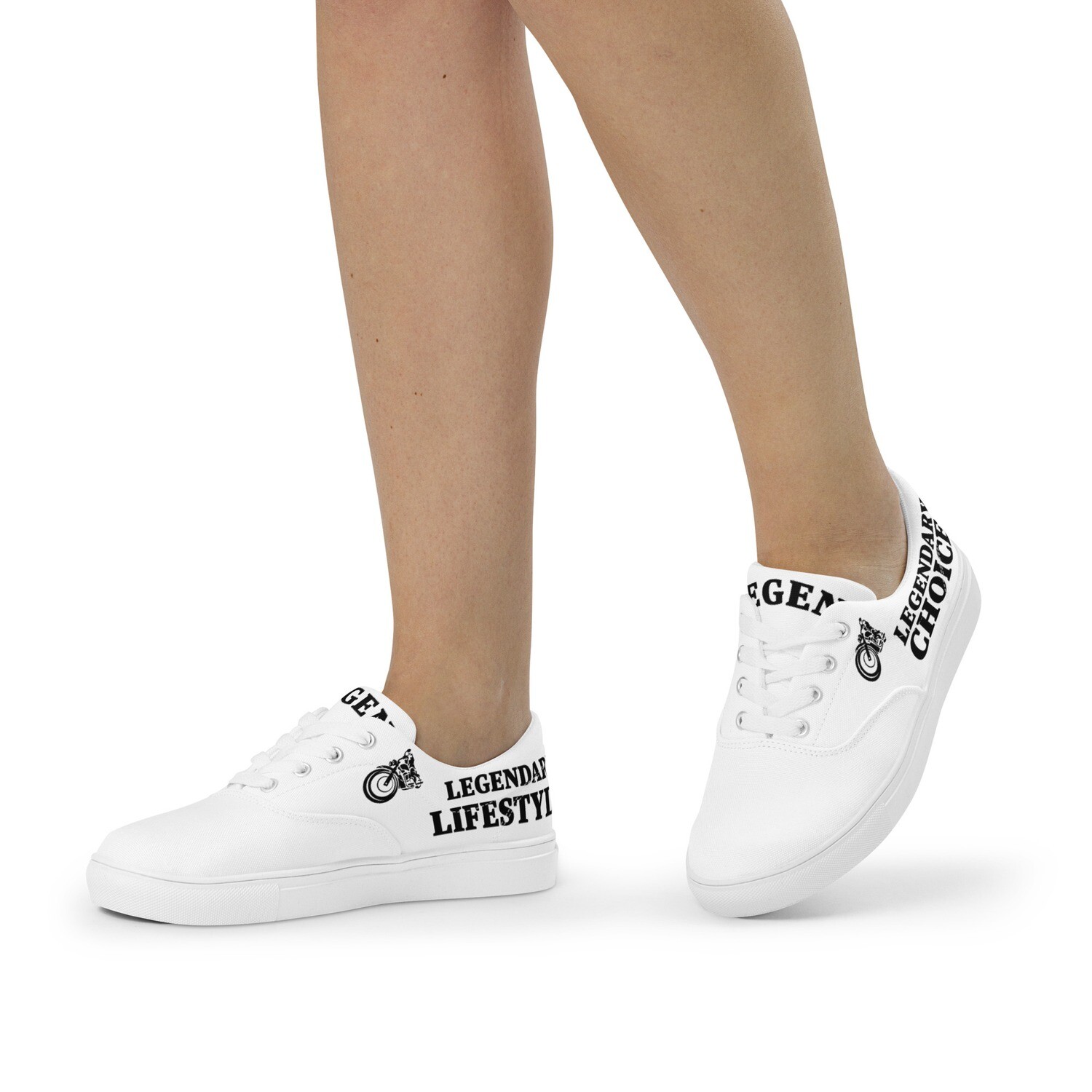 LEGENDARY-Women’s lace-up canvas shoes, Size: 5