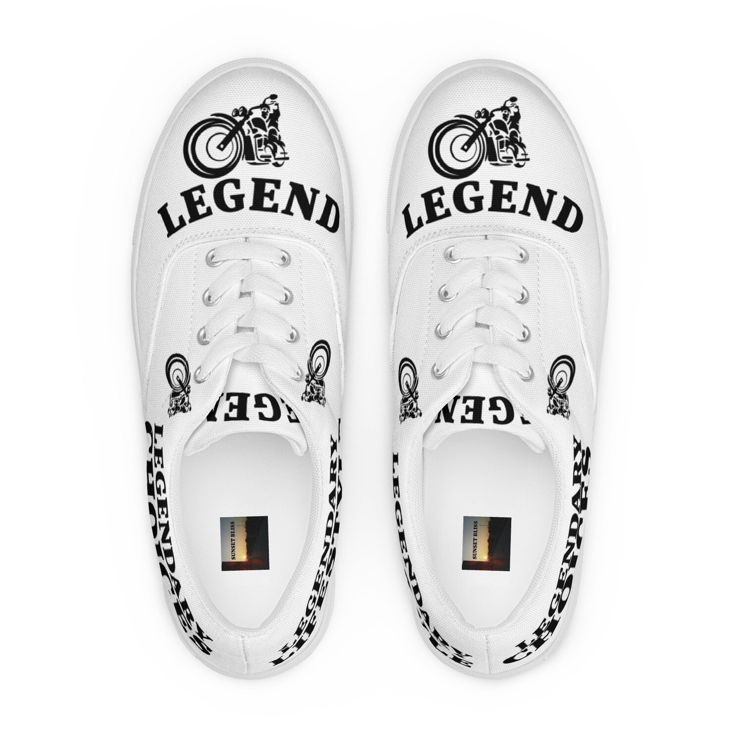 LEGENDARY BOLD-Women’s lace-up canvas shoes, Size: 5