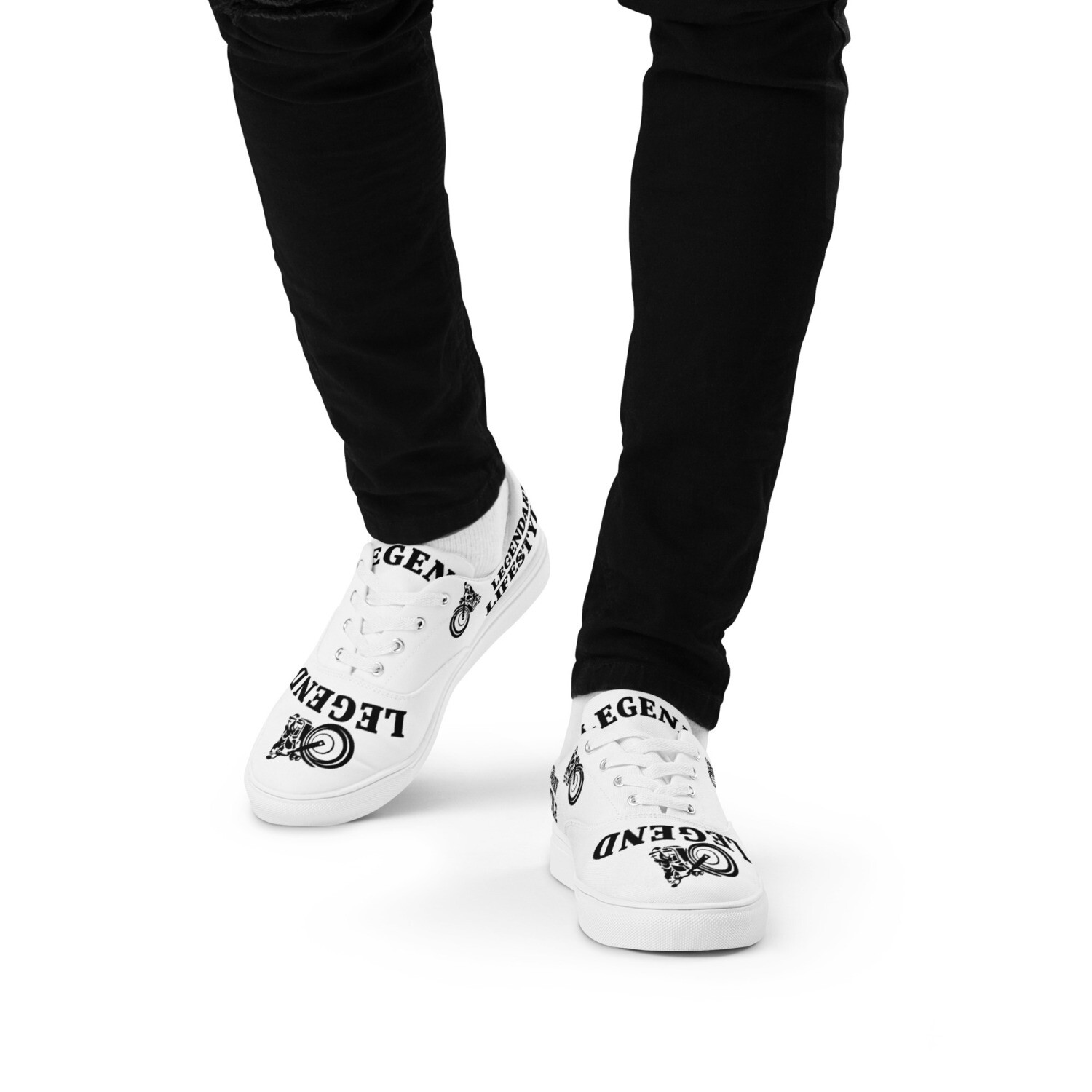 LEGENDARY BOLD-Men’s lace-up canvas shoes, Size: 5