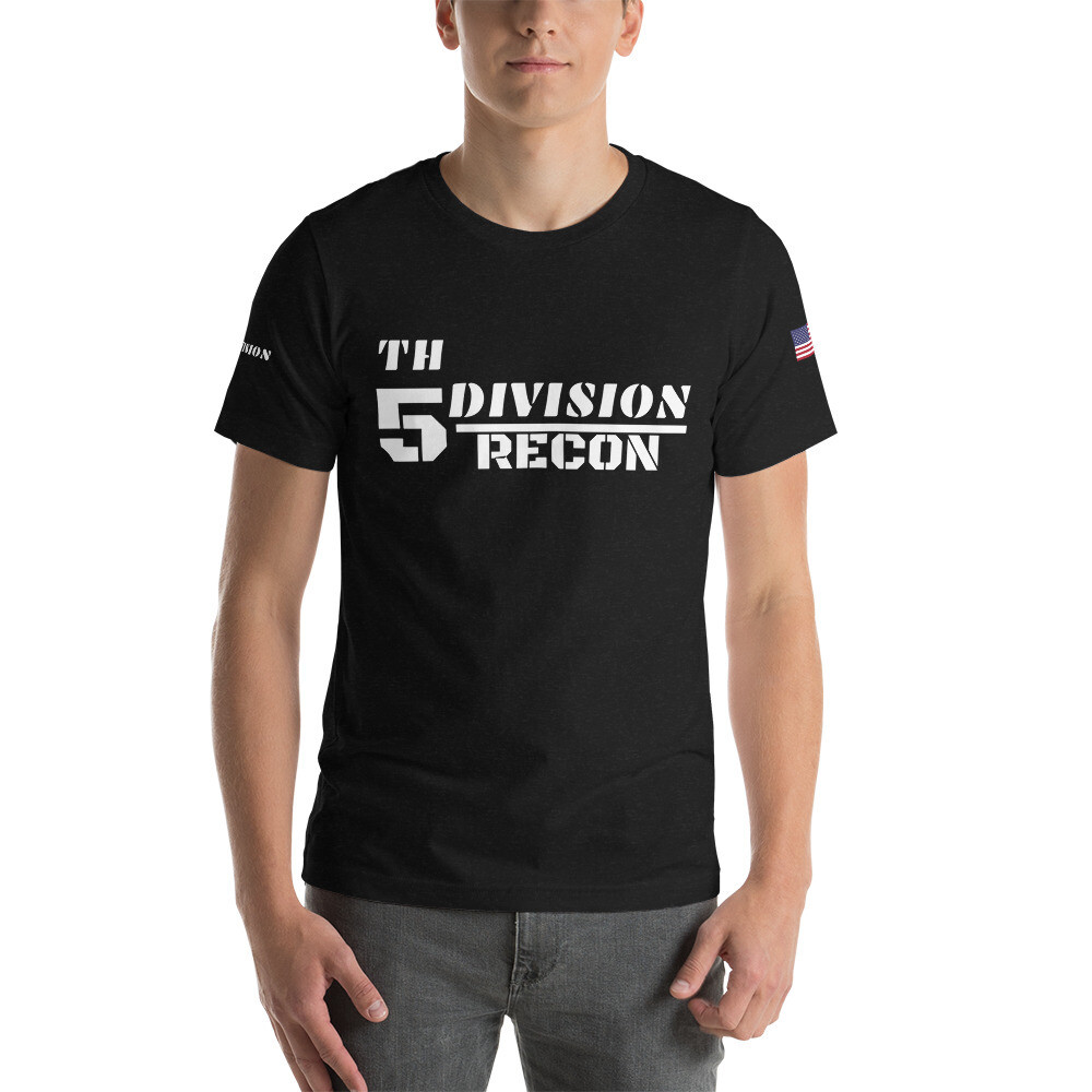 5TH-DV-RECON/INTEL-Unisex t-shirt, Color: Black Heather, Size: S
