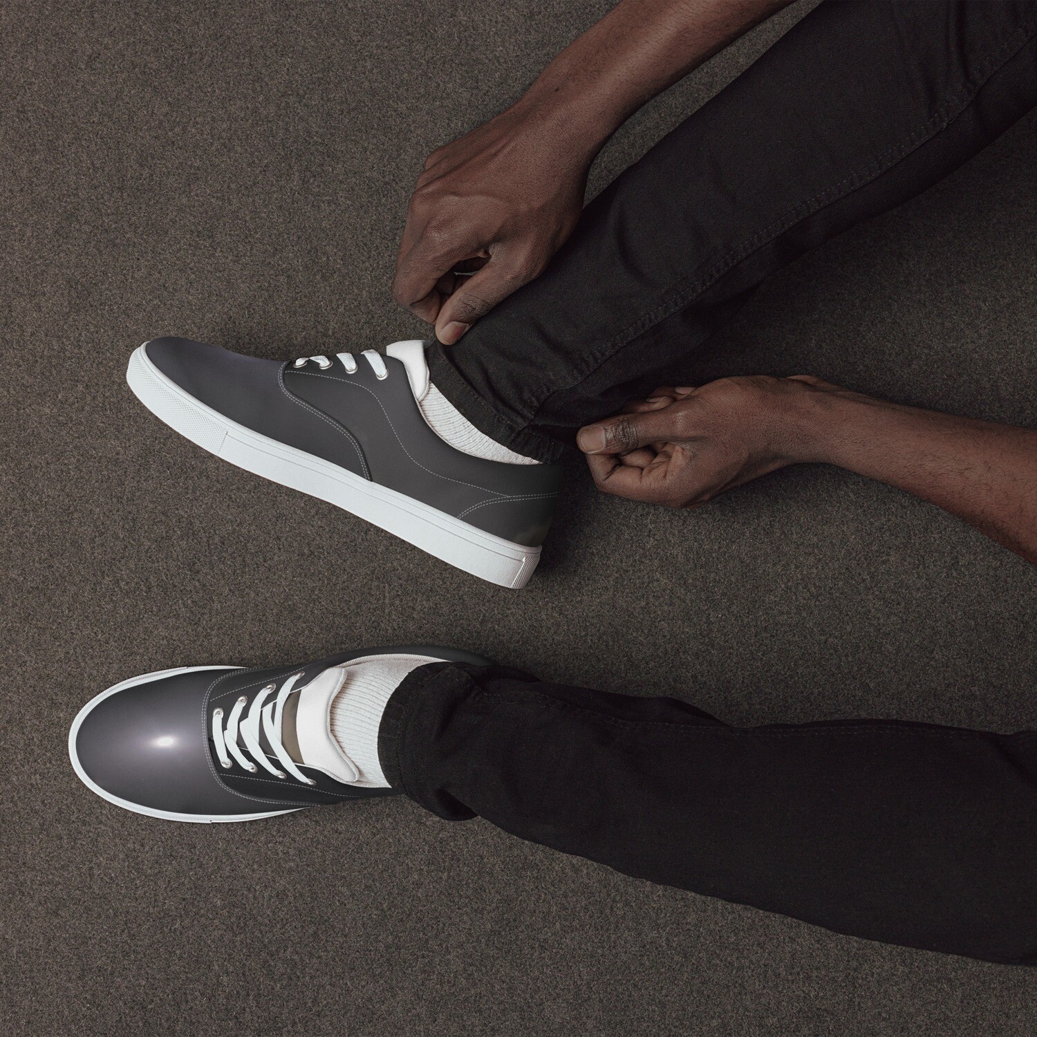 GUARDIAN-Men’s lace-up canvas shoes, Size: 5