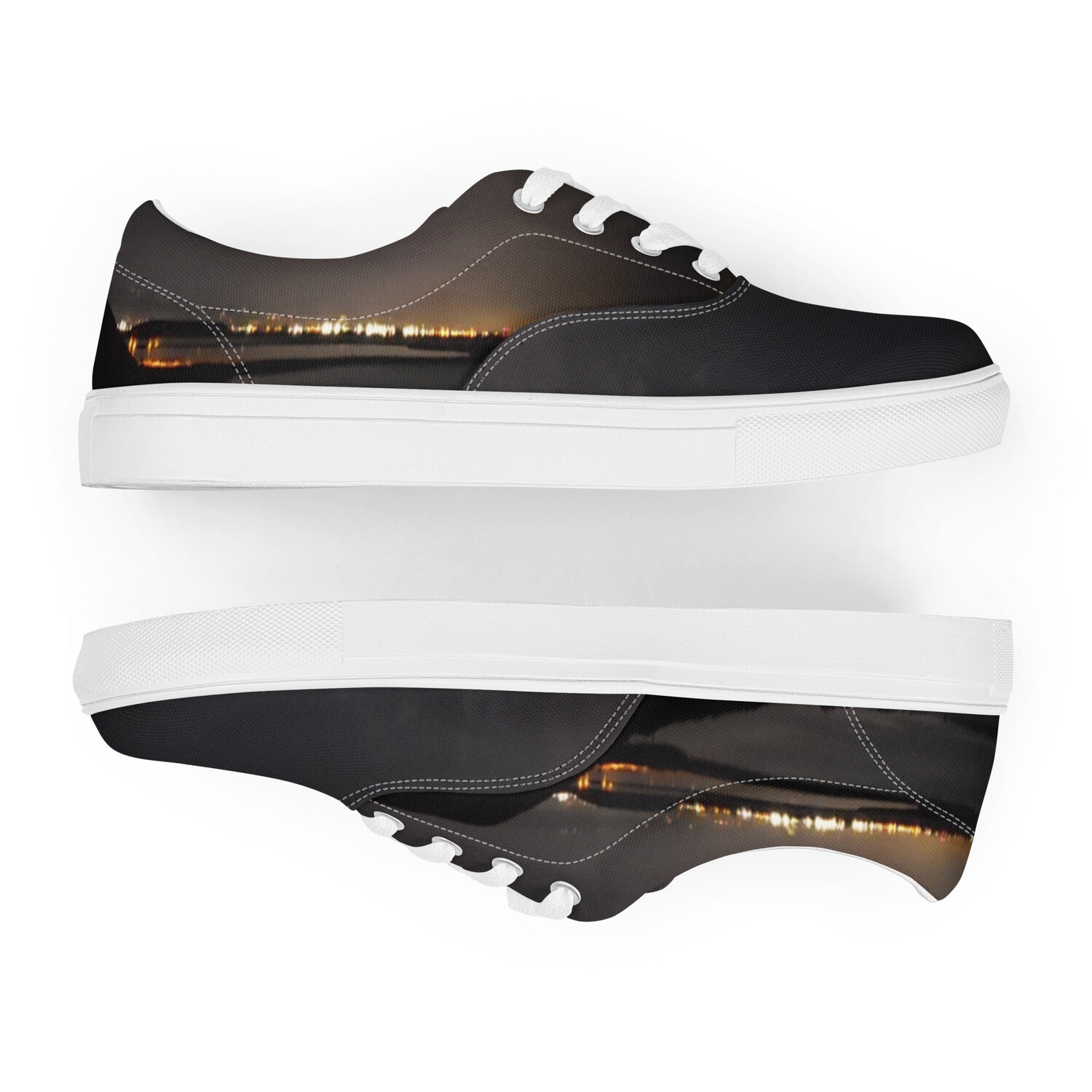 AURA-Women’s lace-up canvas shoes, Size: 5