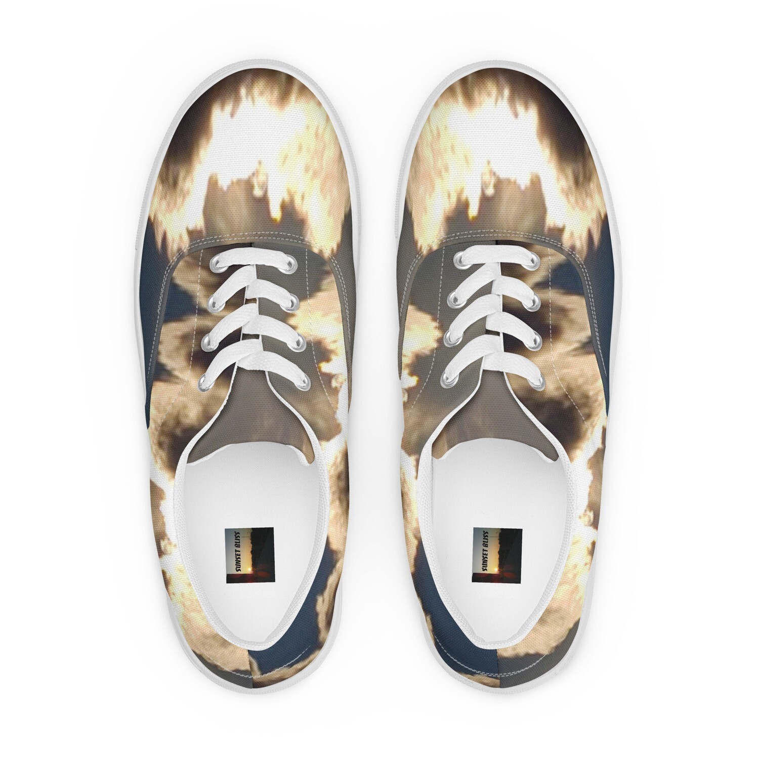 UPLIFT &amp; INSPIRE-Men’s lace-up canvas shoes, Size: 5