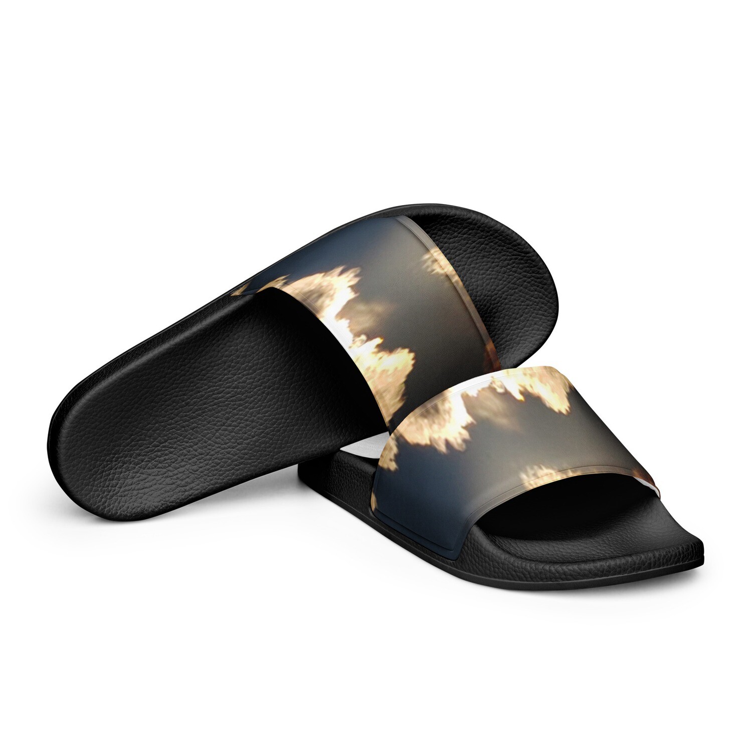 UPLIFT &amp; INSPIRE-Women's slides, Color: Black, Size: 5.5