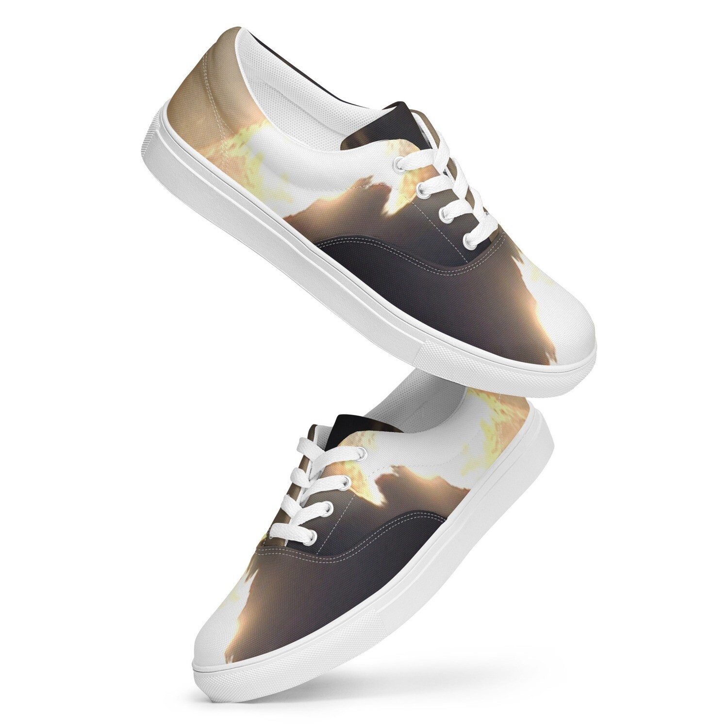 ASCENSION-Men’s lace-up canvas shoes, Size: 5