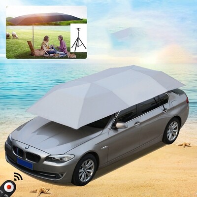 Fully Automatic Summer Car Cover Shade Foldable Protection Umbrella