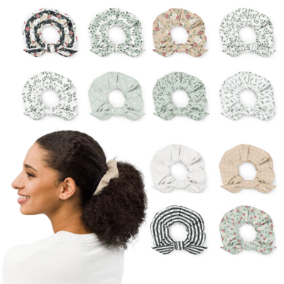​FLORAL EUCALYPTUS COLLECTION HAIR SCRUNCHIES