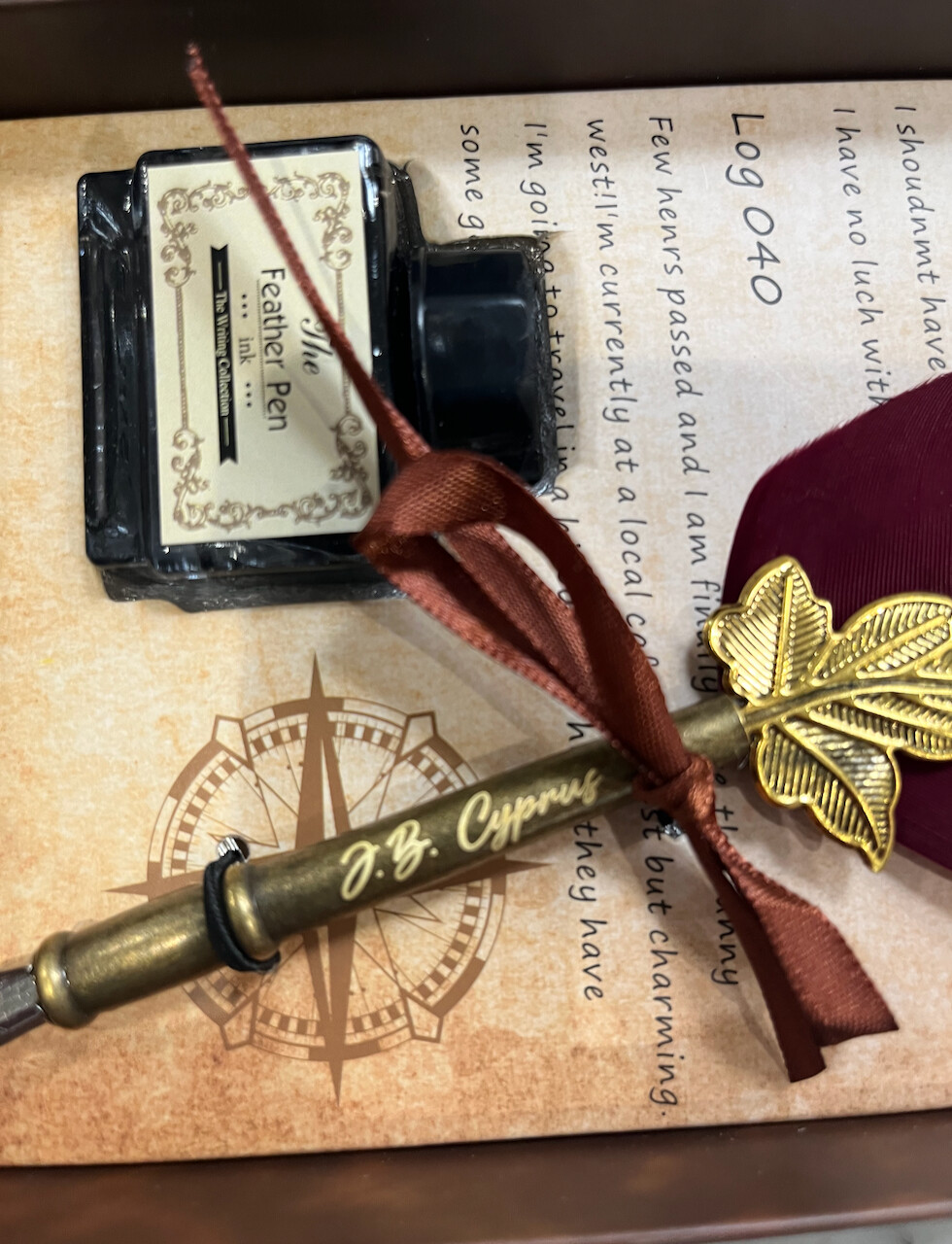 SOLD OUT - Limited Edition J.B. Cyprus Quill Pen Gift Set - SOLD OUT