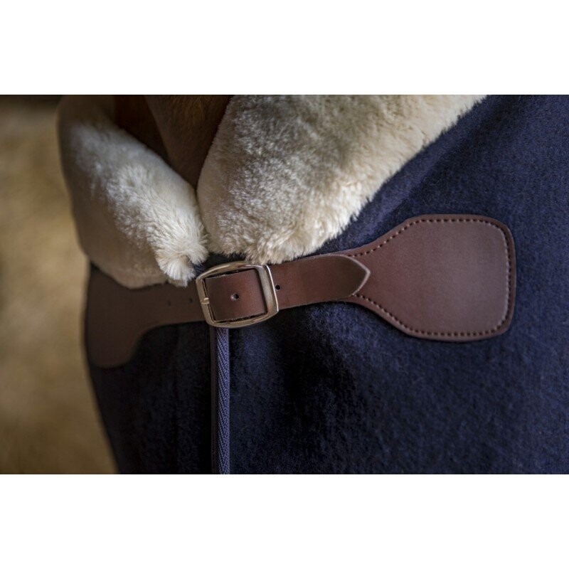EQUITÈME "Teddy" Wolldecke - edle Paradedecke, navy,  Gr. 135 - während der Online Pferdemesse 15 % Rabatt