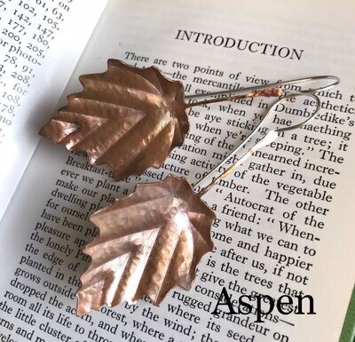 Aspen leaf - earrings