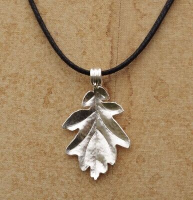 Oak Leaf Necklace - RESERVED for Mary