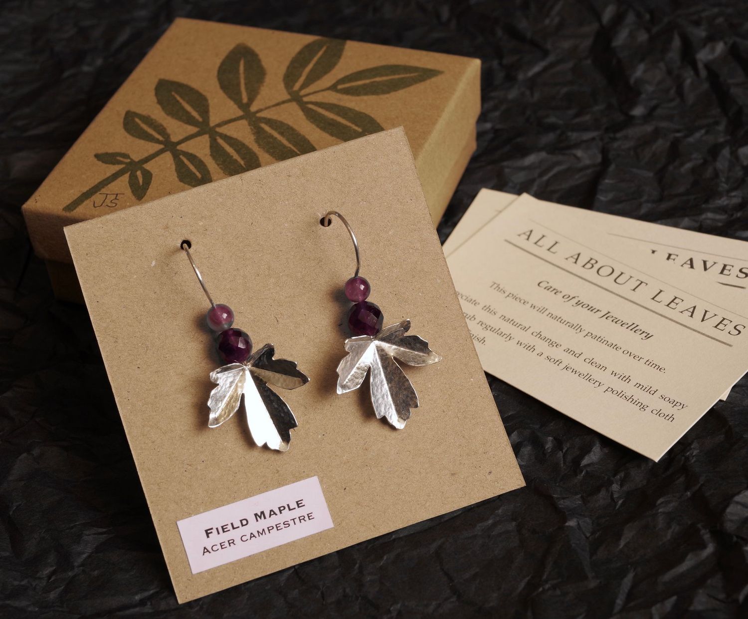 Field Maple Earrings - smaller