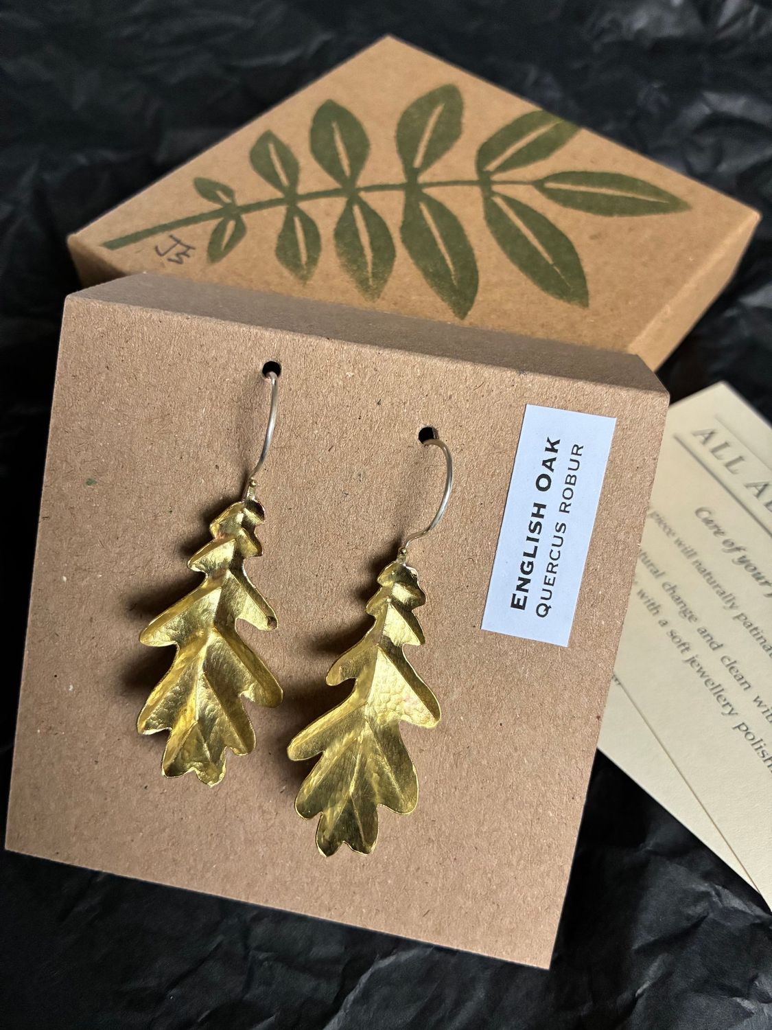 English Oak Earrings  - RESERVED