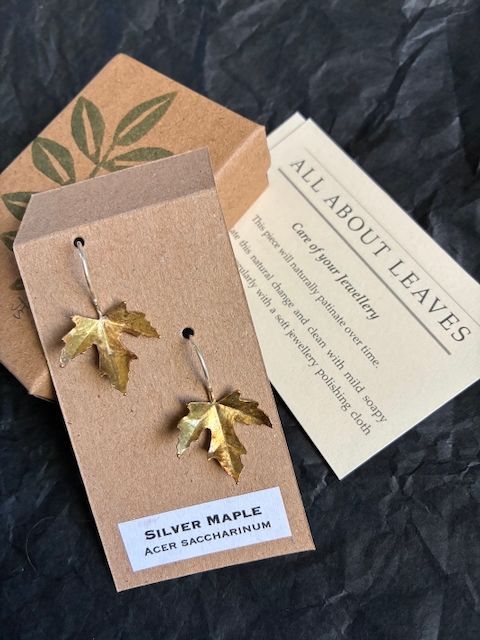 Silver Maple Earrings - RESERVED