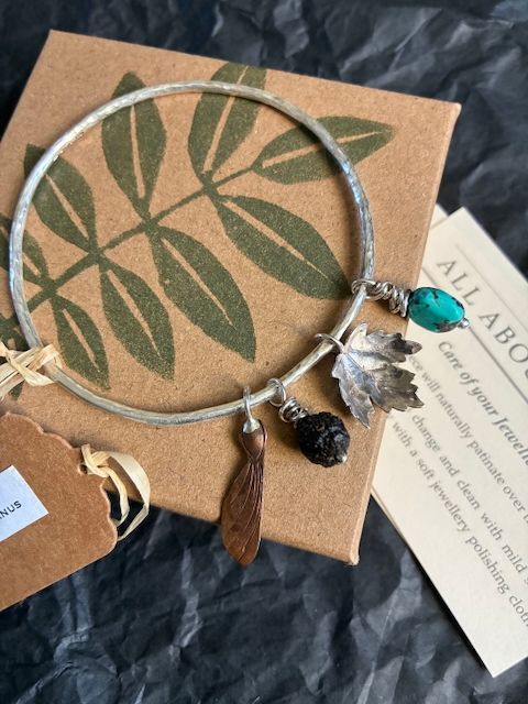 Hallmarked Sycamore Bangle - RESERVED