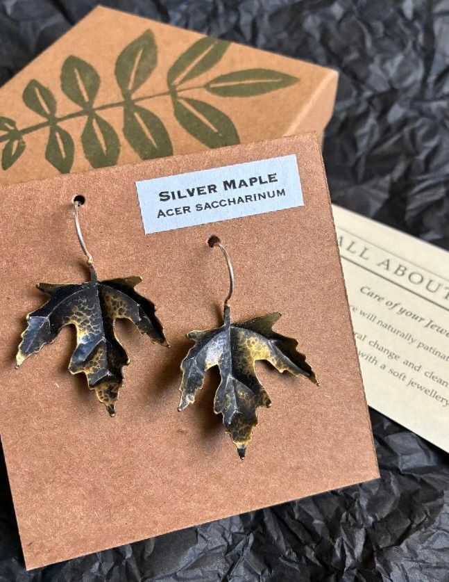 Silver Maple Earrings Silver Maple Earrings