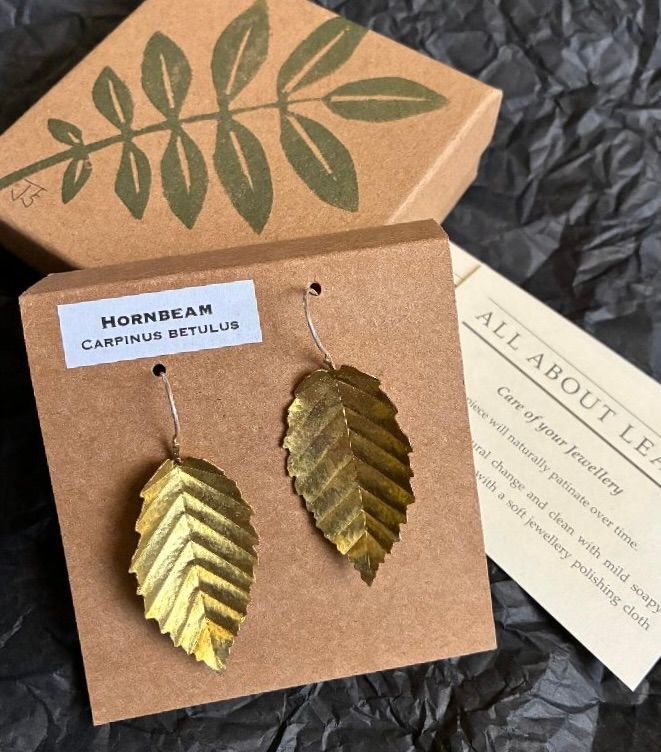 Hornbeam Leaf Earrings Hornbeam Leaf Earrings