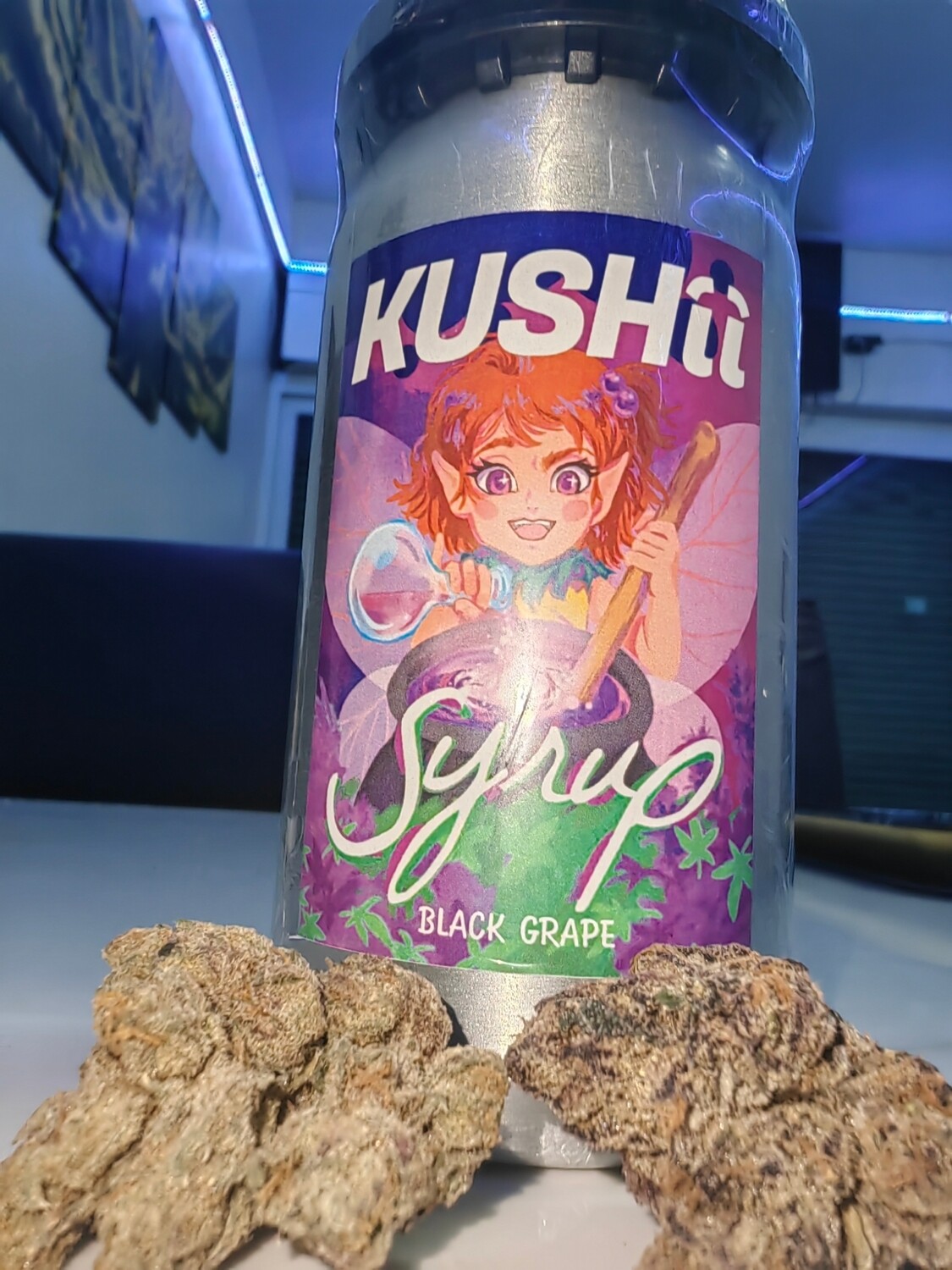 ??CANNABIS KUSHII SYRUP?? BLACK GRAPE, STRAWBERRY & MANGO FLAVOUR????
