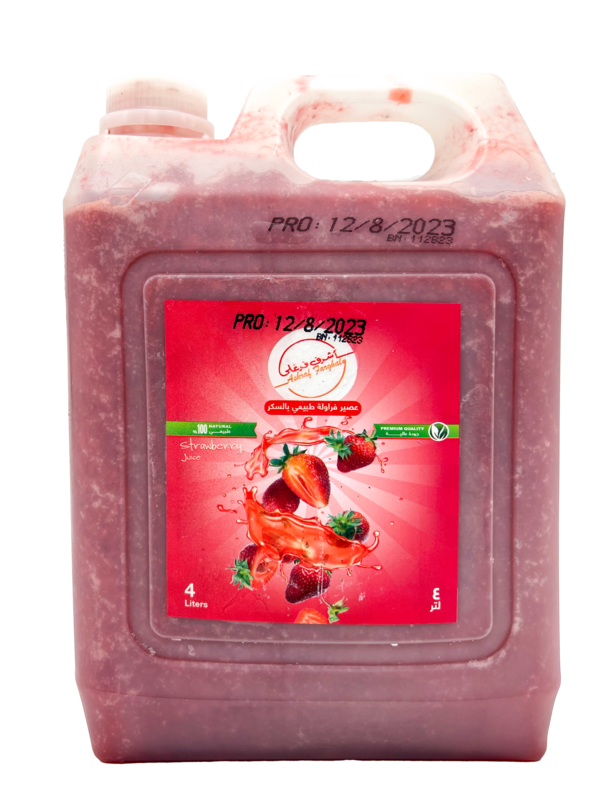 ASHRAF FARGHALY FROZEN STRAWBERRY JUICE 4 LTR