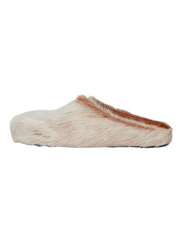 Marni SABOT LONG HAIR CALFSKIN “Winter Wheat” ?‍❄️