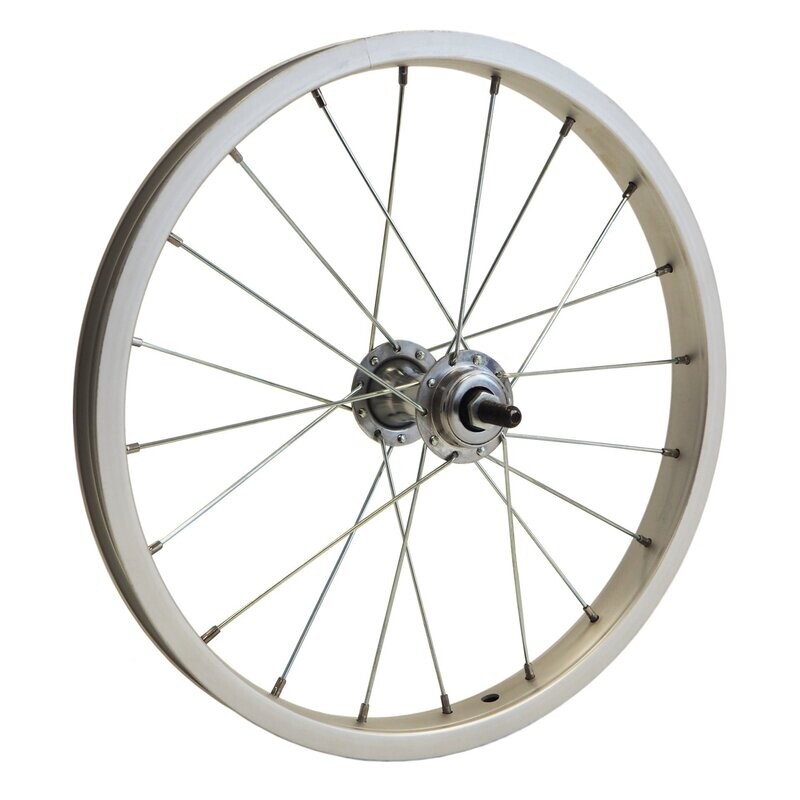 12,5" Laufradsatz, eingespeichtes Vorderrad mit Alu-Kastenfelge, Standard, natur