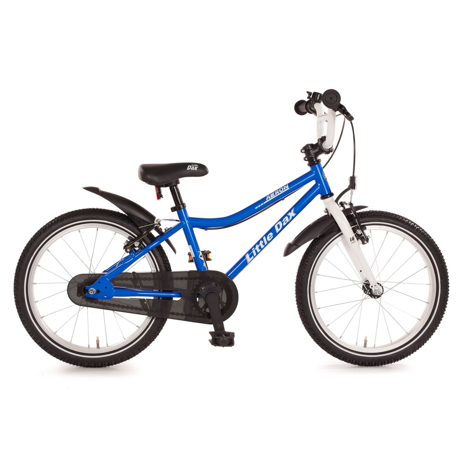 18 18" Kinderfahrrad "LittleDax - AERON", blau /weiß