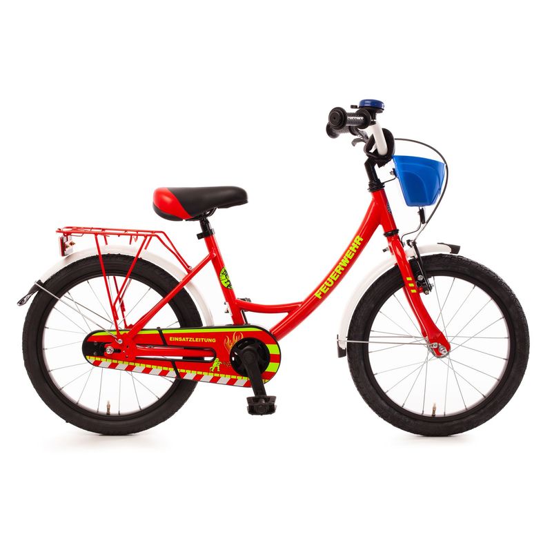 18" Kinderfahrrad "FEUERWEHR", feuerrot